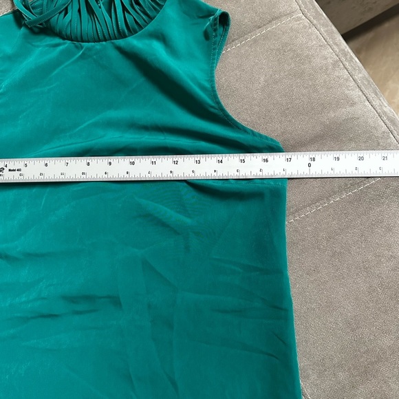 Zara Blue Pleated Sheath Mini Dress - Picture 10 of 11